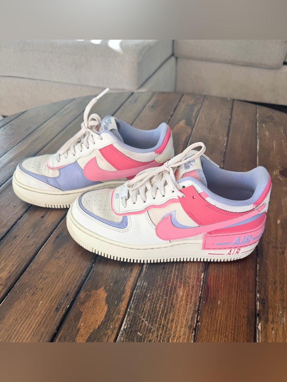 Nike Air Force 1 Shadow Pink + Lavender | Women’s 7